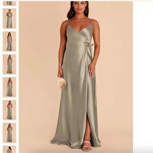 L & XL Moss Green Bridesmaids Dress - Birdy Grey, Cindy Dress